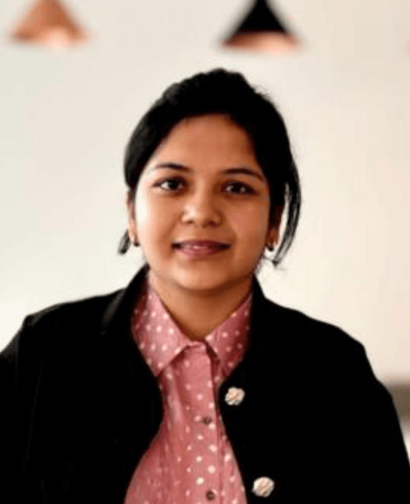 Portrait of Shivani Shah, founder of Samp