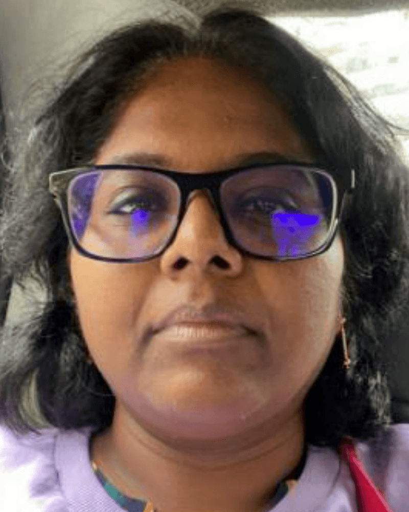 Portrait of Kalyani R Kunche, founder of Ambaram
