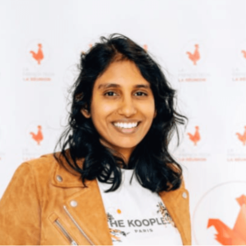 Portrait of Shanti Ramsamy, founder of Qantai